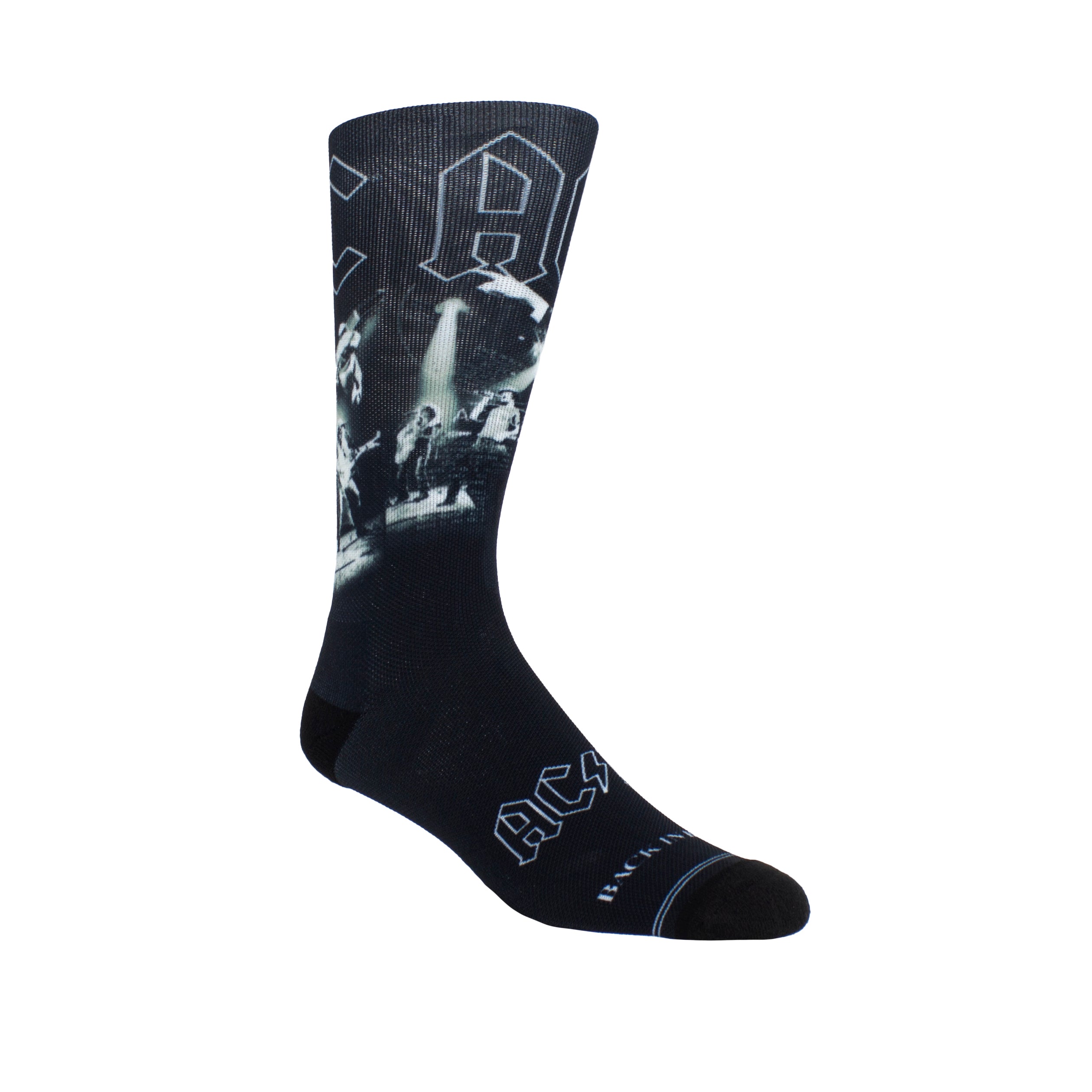 AC/DC BACK IN BLACK Socks, 1PAIR – Perri's Socks