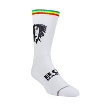 Load image into Gallery viewer, BOB MARLEY SILHOUETTE WHITE CREW, 1 PAIR
