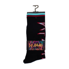 Load image into Gallery viewer, DEF LEPPARD LOGO BLACK CREW, 1 PAIR
