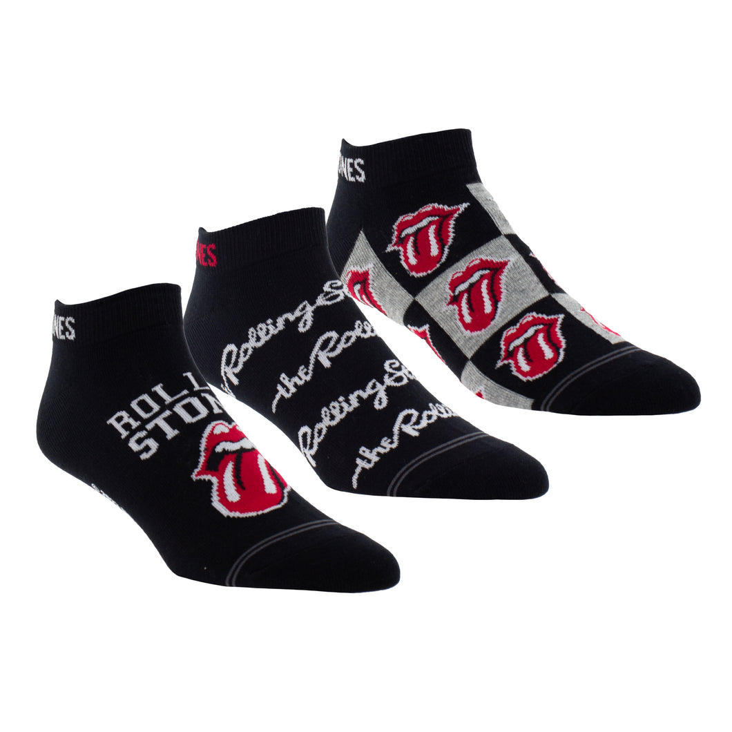 THE ROLLING STONES COLLEGIATE TONGUES LINERS, 3 PAIR
