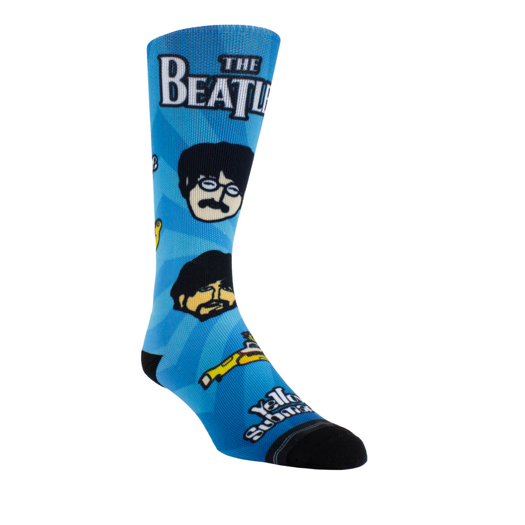THE BEATLES YELLOW SUBMARINE PSYCHEDELLIC FACES SOCKS, 1 PAIR