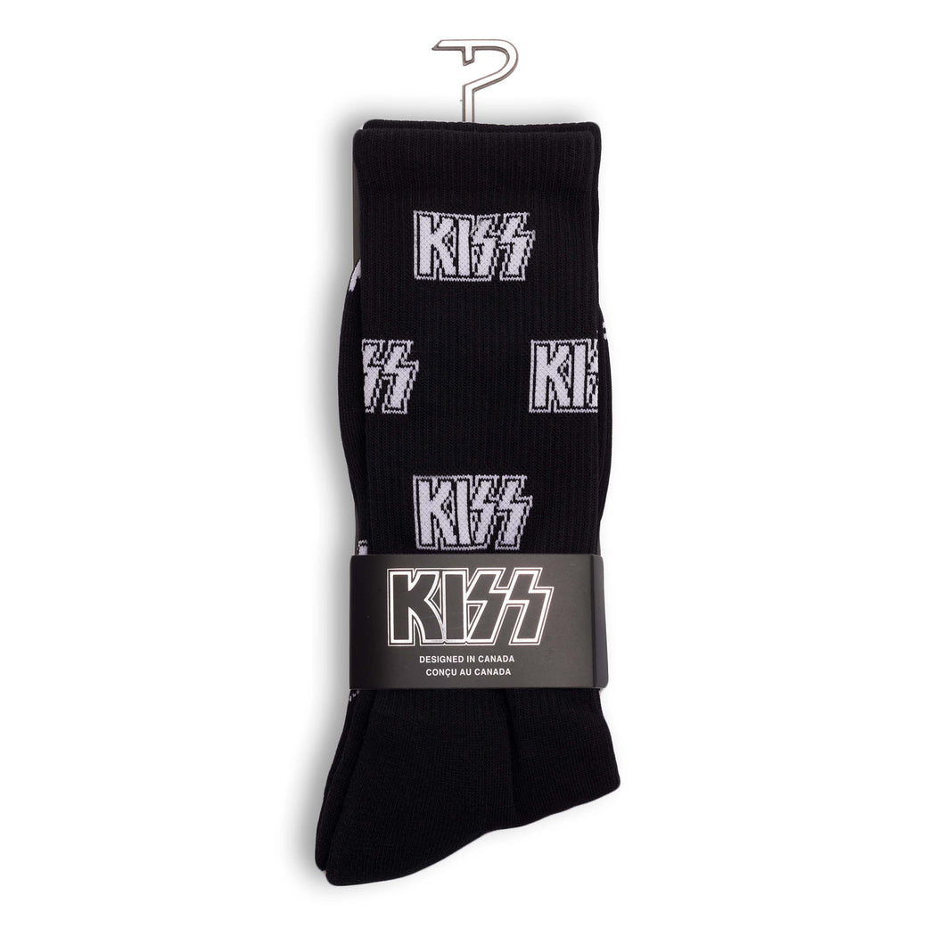 KISS® ALL OVER LOGO CREW, 1 PAIR