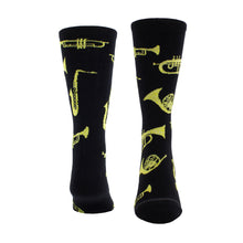 Load image into Gallery viewer, BRASS INSTRUMENTS CREW KNIT IN SOCKS, 1 PAIR
