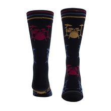 Load image into Gallery viewer, ALL OVER DRUMS CREW KNIT IN SOCKS, 1 PAIR
